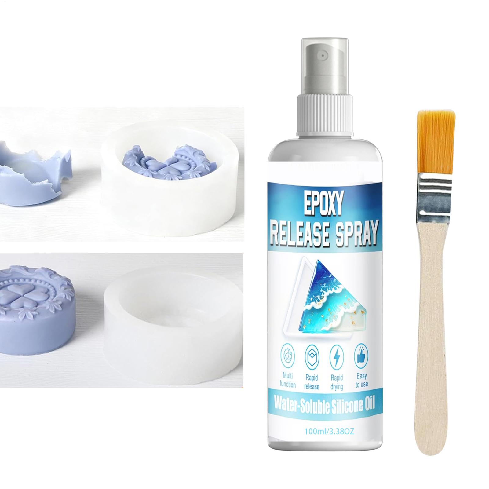 Release Spray Silicone - สเปรย์ซิลิโคนสำหรับปลดแม่พิมพ์, สเปรย์สำหรับปลดแม่พิมพ์อีพ็อกซี่ แห้งเร็ว ไม่ติดแม่พิมพ์ ช่วยยืดอายุการใช้งานแม่พิมพ์สำหรับทำเทียนและสบู่