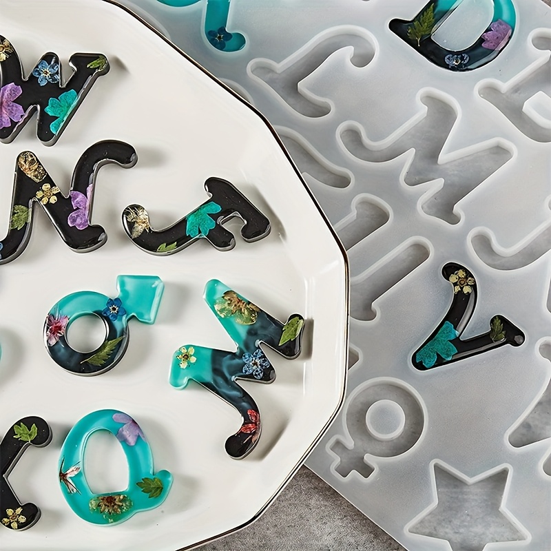 แม่พิมพ์เรซิ่นแบบหล่อรูปทรง A  - Resin Art Alphabet บทวิจารณ์และราคา