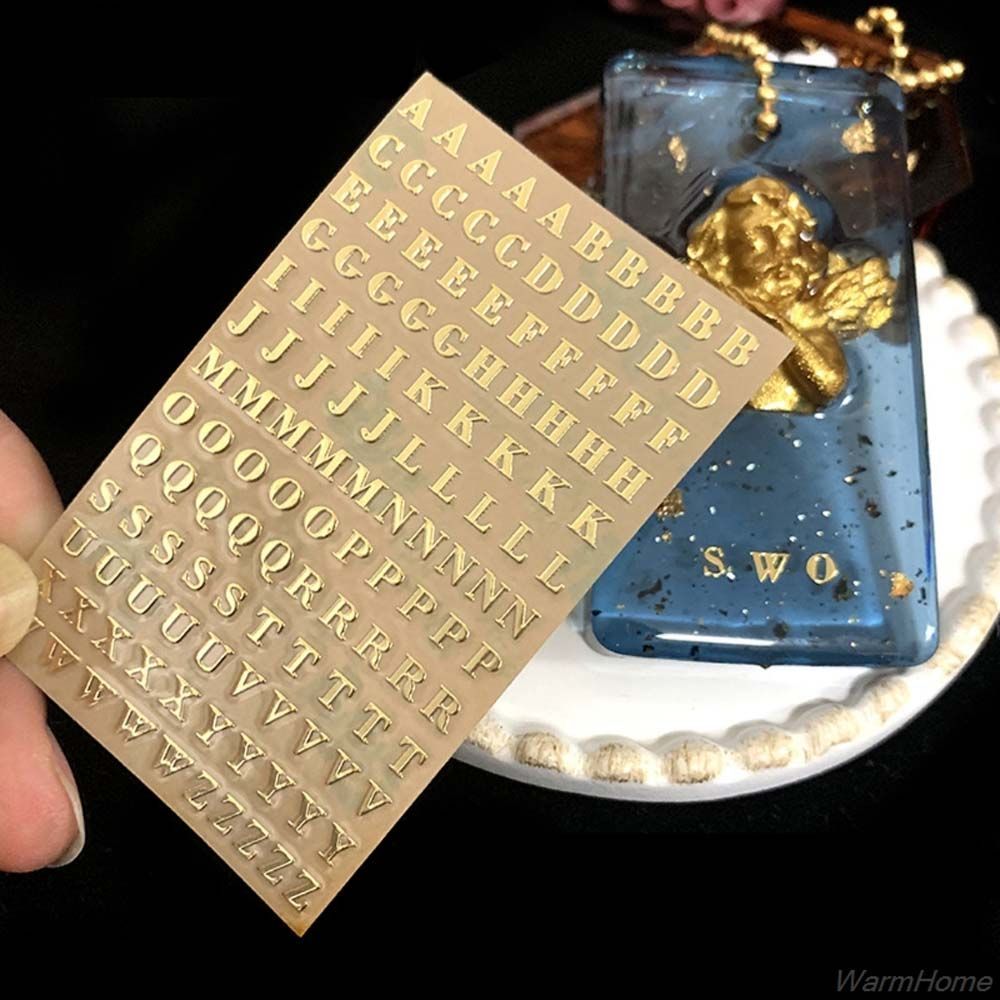 สติ๊กเกอร์ตกแต่งอีพ็อกซี่เรซิ่ - Resin Art Alphabet บทวิจารณ์และราคา