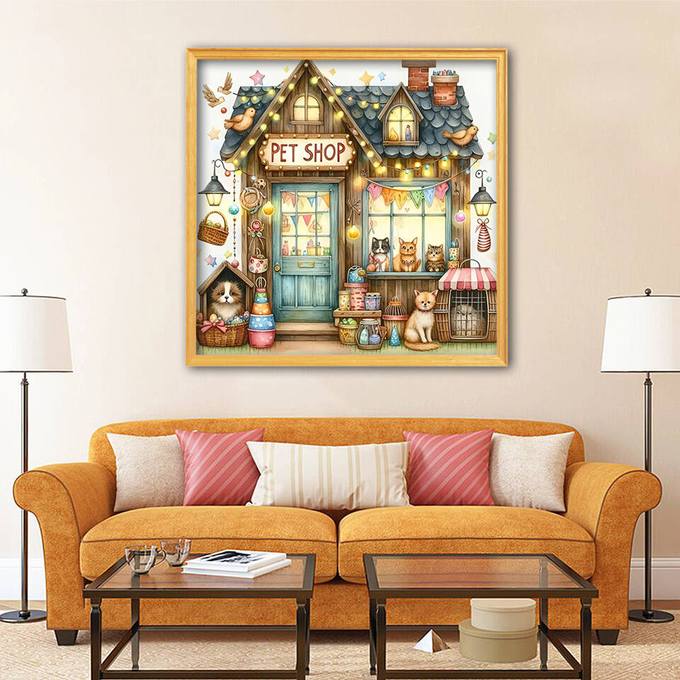 ภาพวาดเพชร 5 มิติ แบบไร้กรอบ 1 - Resin Art Wallpaper บทวิจารณ์และราคา