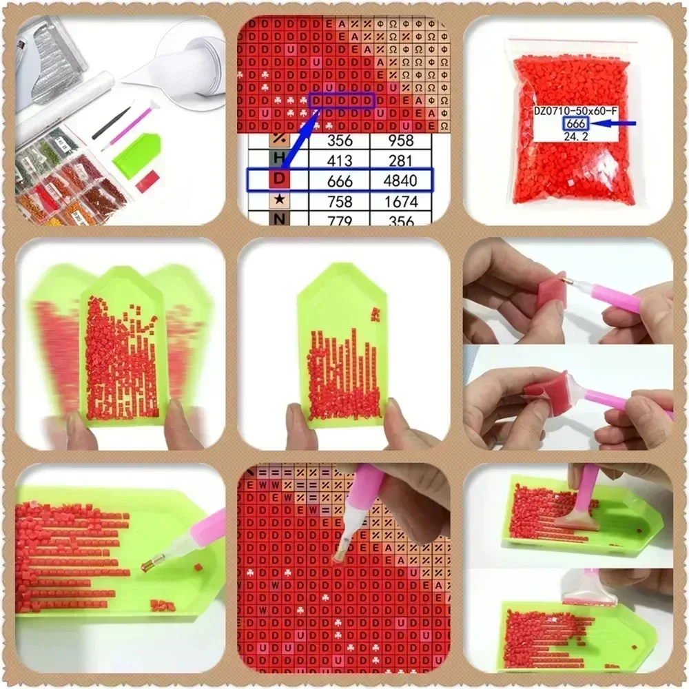 ภาพวาดเพชร 5 มิติ แบบไร้กรอบ 1 - Resin Art Equipment บทวิจารณ์และราคา