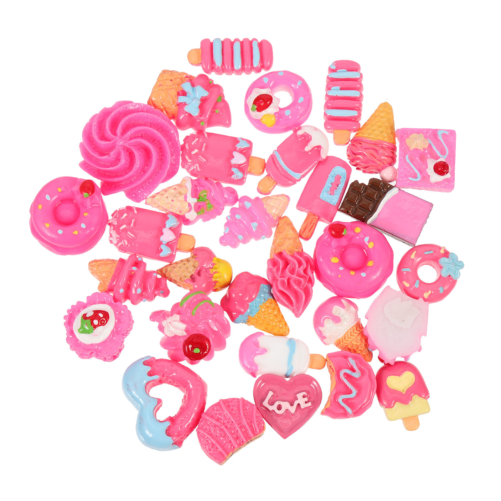 ชุด 30 ชิ้น จี้เรซิ่นรูปอาหารจ - Resin Art Case บทวิจารณ์และราคา